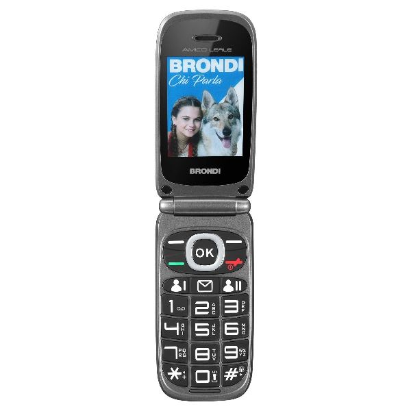CELLULARE BRONDI AMICO LEALE NERO METAL